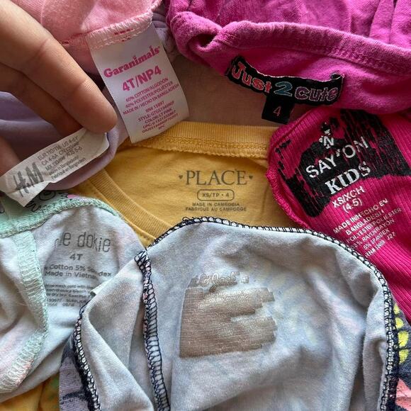 4t Girls Lightweight Clothing Bundle Colorful Everyday Wear Bundle and Save Kids - Picture 7 of 8